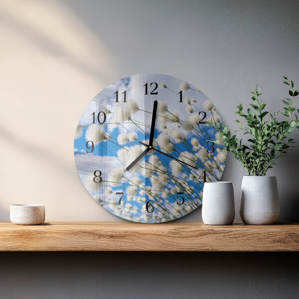Reloj de pared redondo Algodón