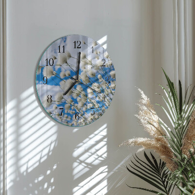 Reloj de pared redondo Algodón