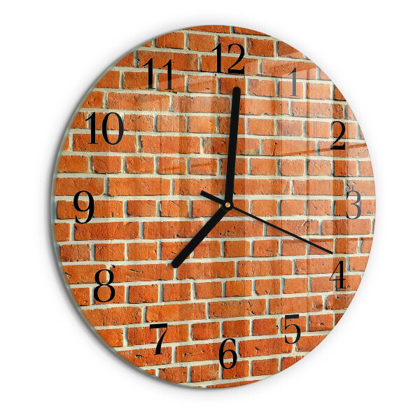 Reloj de pared redondo Ladrillo