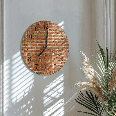 Reloj de pared redondo Ladrillo