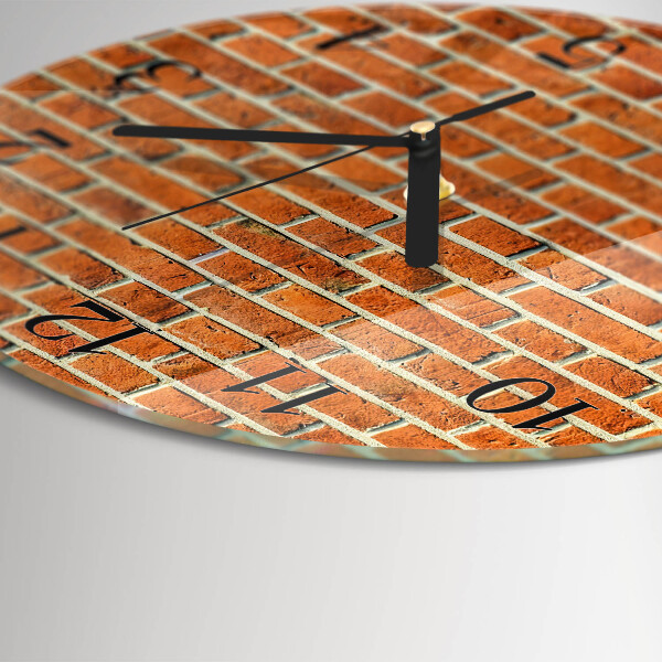 Reloj de pared redondo Ladrillo