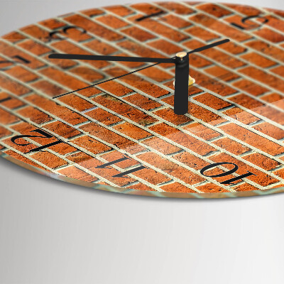 Reloj de pared redondo Ladrillo
