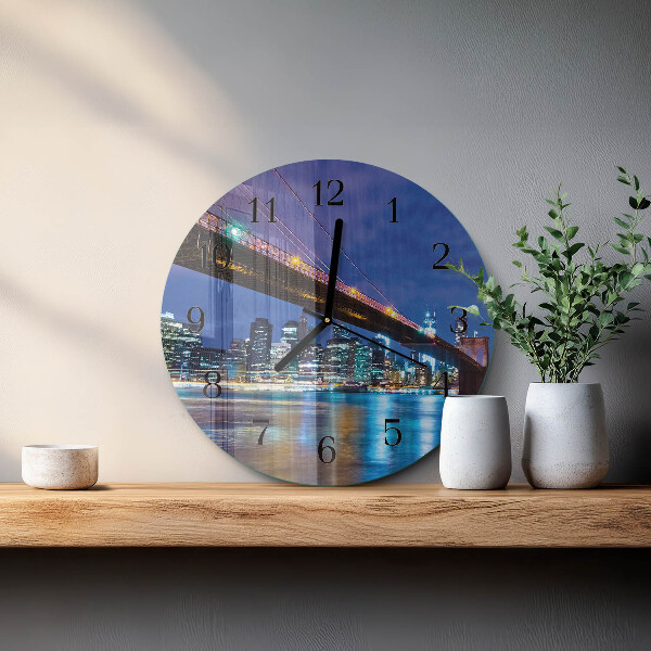 Reloj de pared redondo Puente