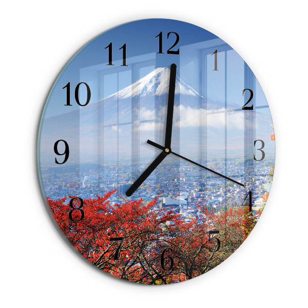 Reloj de pared redondo Montaña