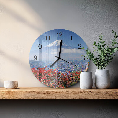 Reloj de pared redondo Montaña