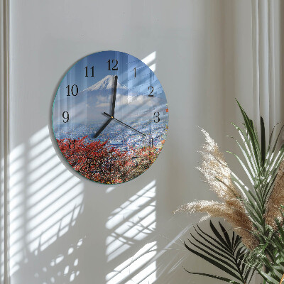 Reloj de pared redondo Montaña