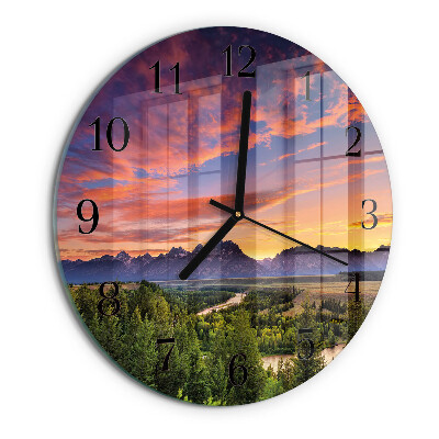 Reloj de pared redondo Paisaje