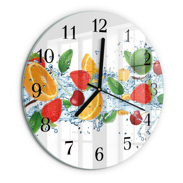 Reloj de pared redondo Fruta