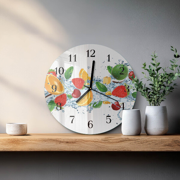 Reloj de pared redondo Fruta