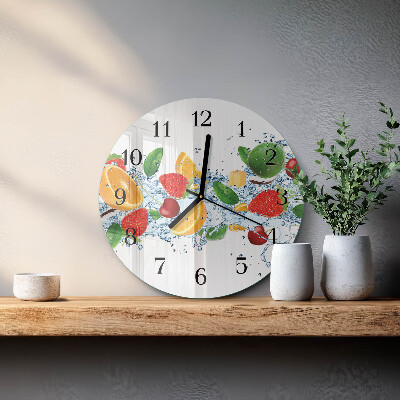 Reloj de pared redondo Fruta