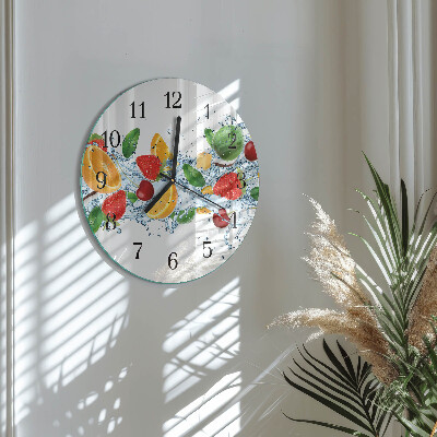 Reloj de pared redondo Fruta
