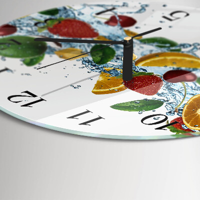 Reloj de pared redondo Fruta