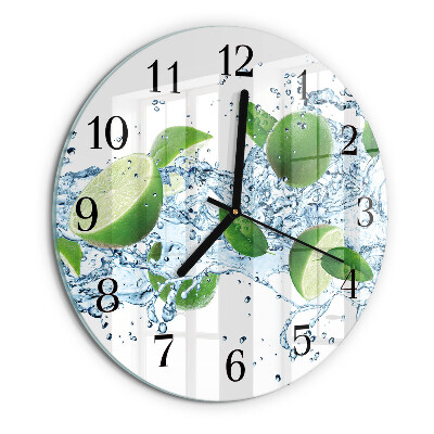Reloj de pared redondo Carbonato de calcio
