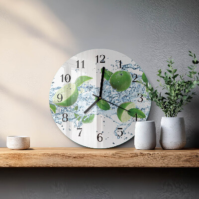 Reloj de pared redondo Carbonato de calcio