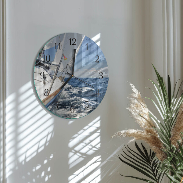 Reloj de pared redondo Yate