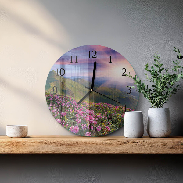 Reloj de pared redondo Paisaje