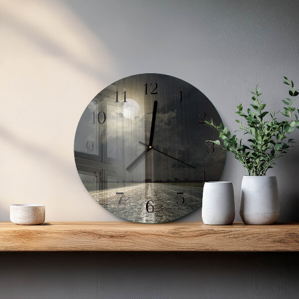 Reloj de pared redondo Camino de la Luna