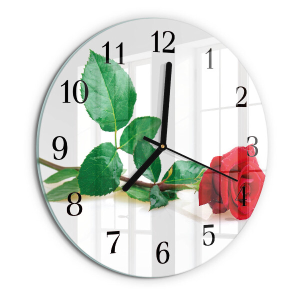 Reloj de pared redondo Rosa