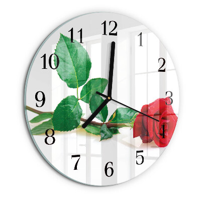 Reloj de pared redondo Rosa
