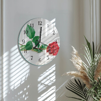 Reloj de pared redondo Rosa