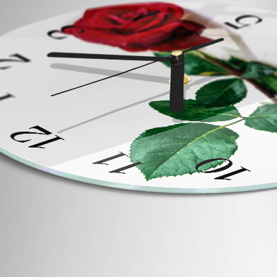 Reloj de pared redondo Rosa
