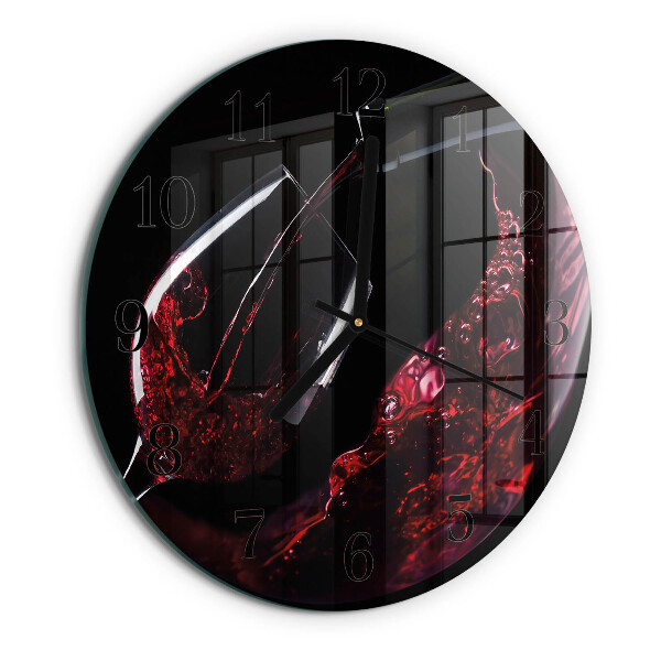 Reloj de pared redondo Vino