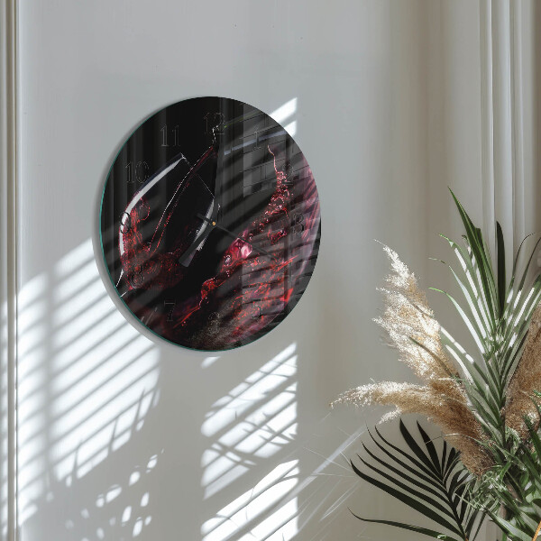 Reloj de pared redondo Vino