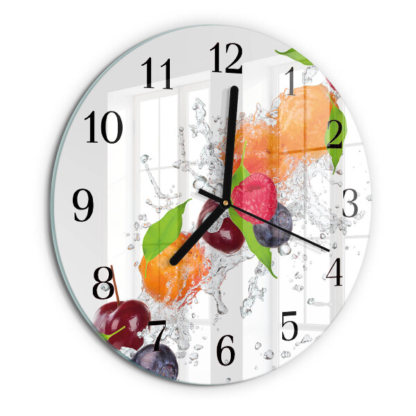 Reloj de pared redondo Fruta