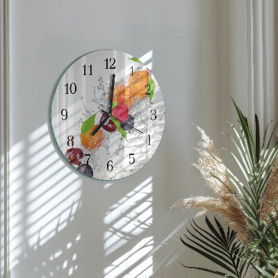 Reloj de pared redondo Fruta