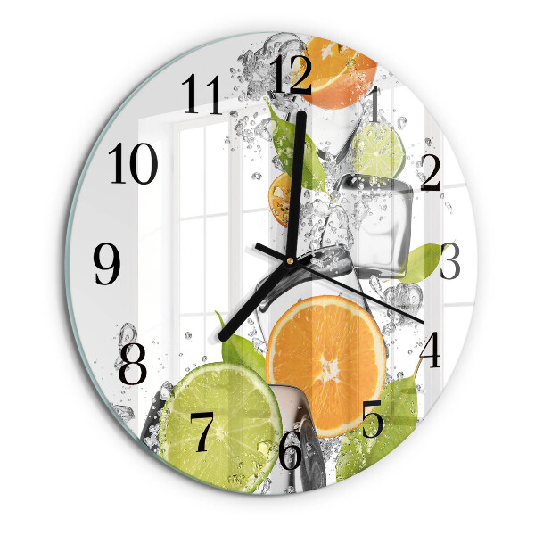 Reloj de pared redondo Frutas cítricas