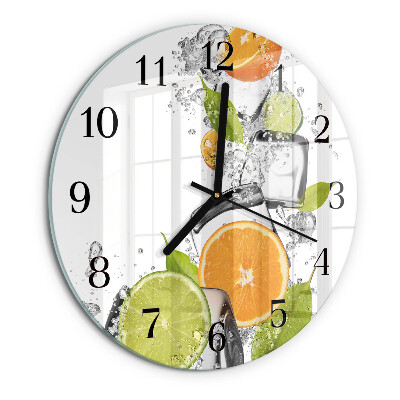 Reloj de pared redondo Frutas cítricas