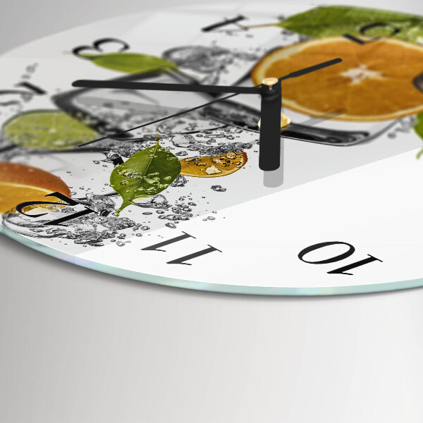 Reloj de pared redondo Frutas cítricas