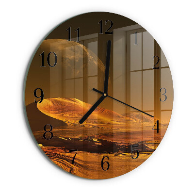 Reloj de pared redondo Desierto