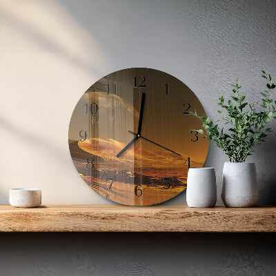 Reloj de pared redondo Desierto