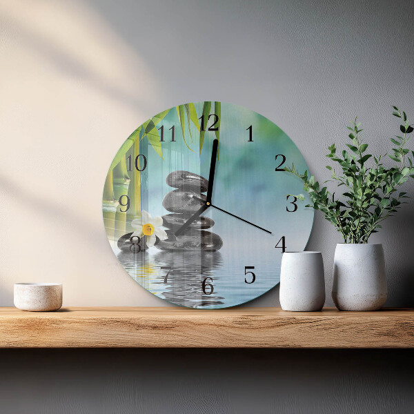 Reloj de pared redondo Piedras