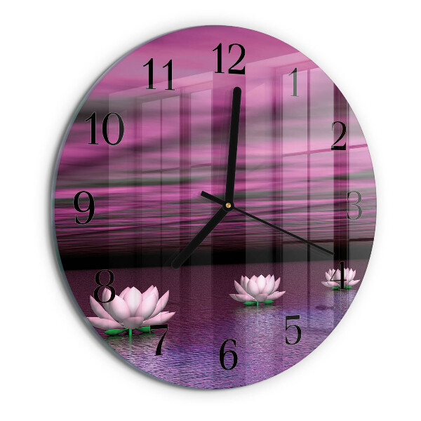 Reloj de pared redondo Nenúfares