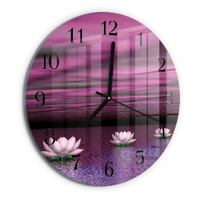 Reloj de pared redondo Nenúfares