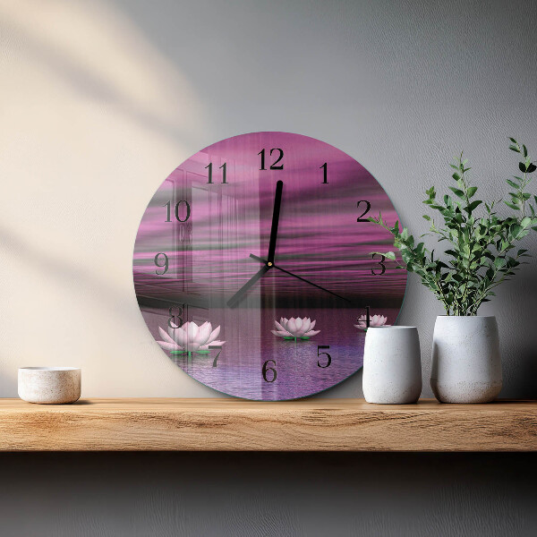 Reloj de pared redondo Nenúfares