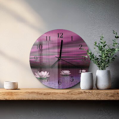 Reloj de pared redondo Nenúfares