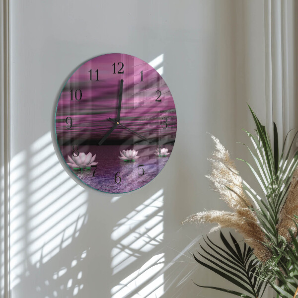 Reloj de pared redondo Nenúfares