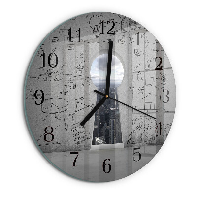 Reloj de pared redondo Ojo de cerradura