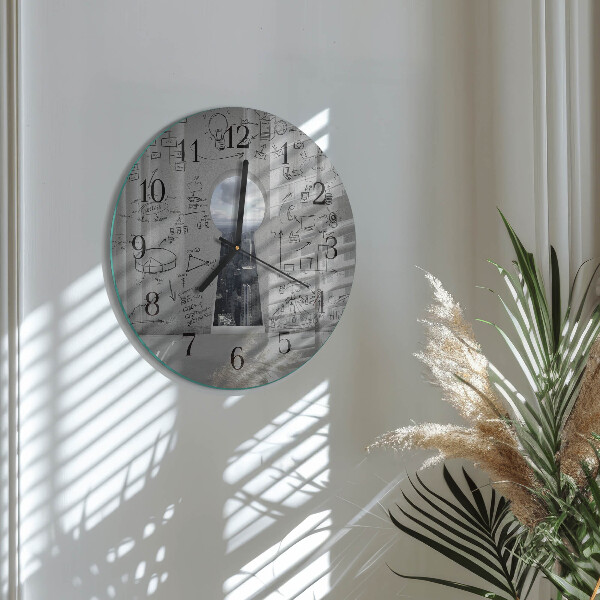 Reloj de pared redondo Ojo de cerradura