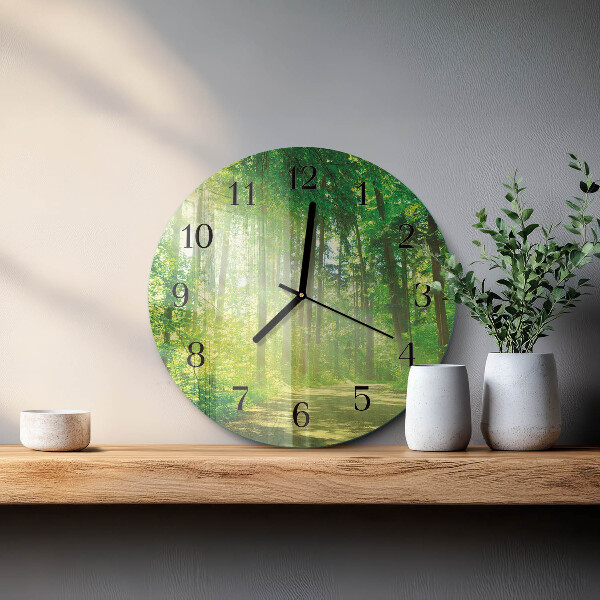 Reloj de pared redondo Naturaleza del bosque