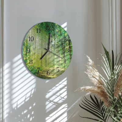 Reloj de pared redondo Naturaleza del bosque