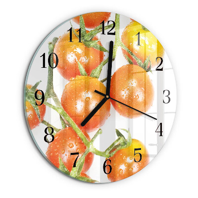 Reloj de pared redondo Tomates