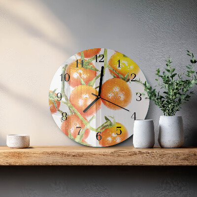 Reloj de pared redondo Tomates