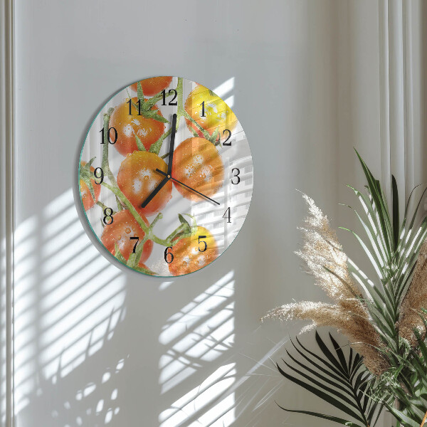 Reloj de pared redondo Tomates