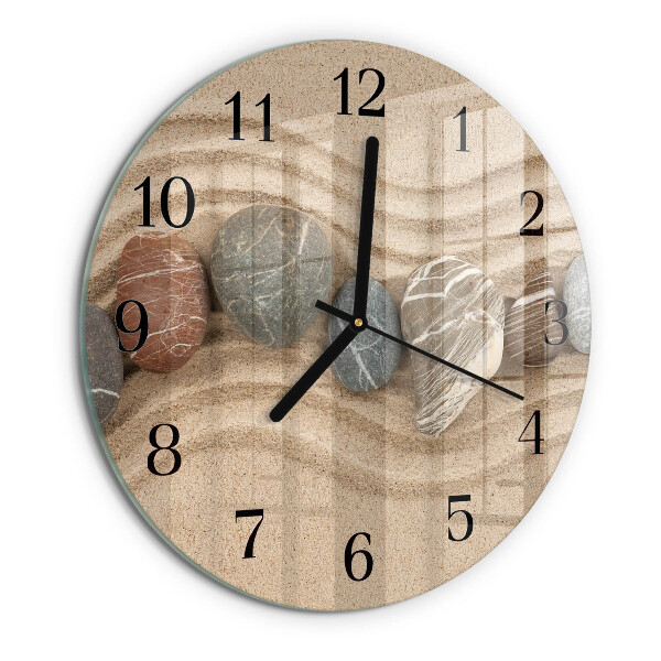 Reloj de pared redondo Piedras Arena