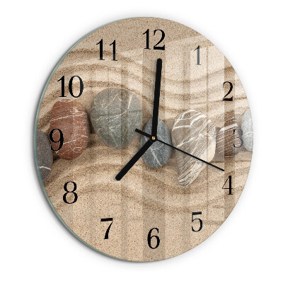 Reloj de pared redondo Piedras Arena