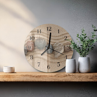 Reloj de pared redondo Piedras Arena